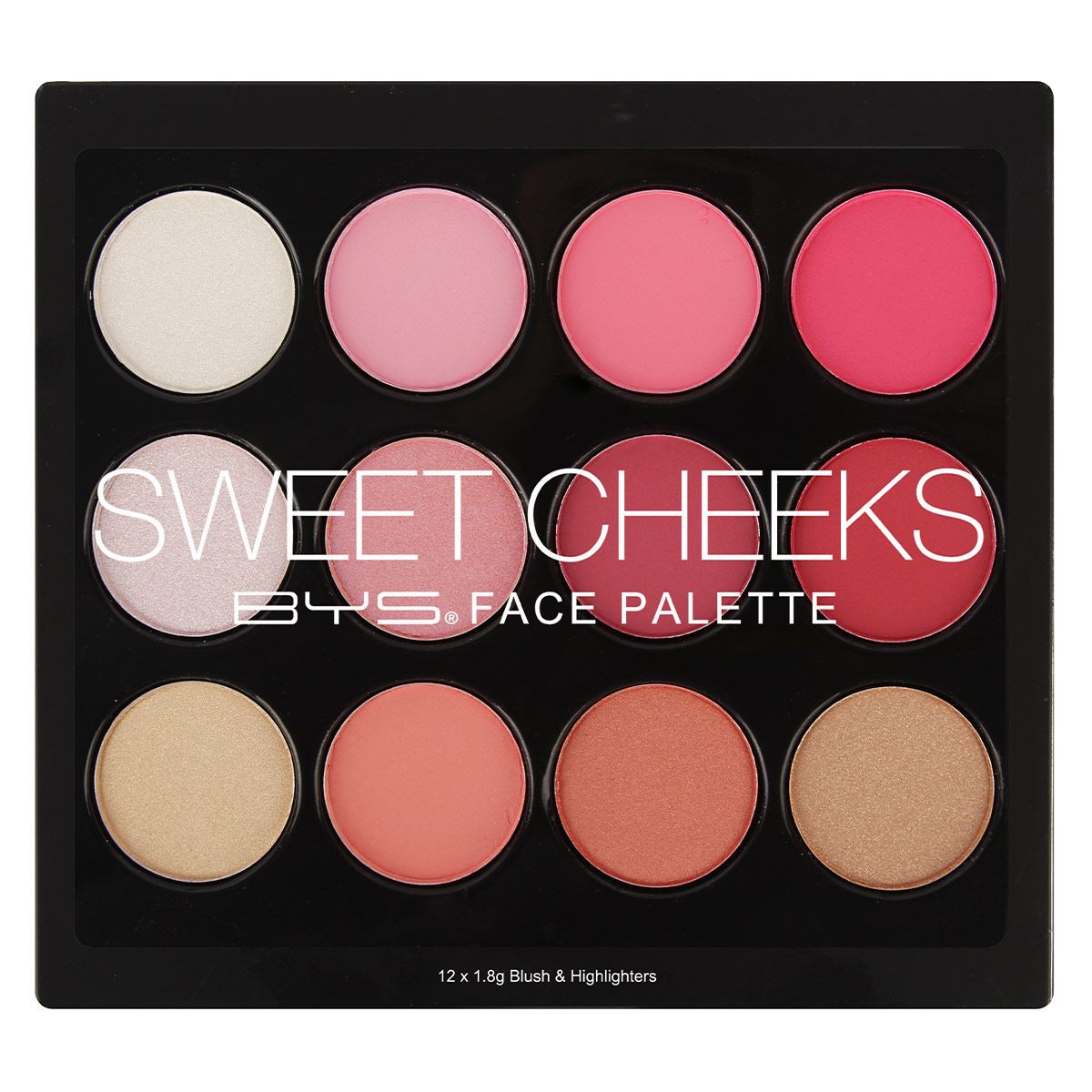 Paleta de Rubores 12 tonos Sweet Cheeks BY481 BYS