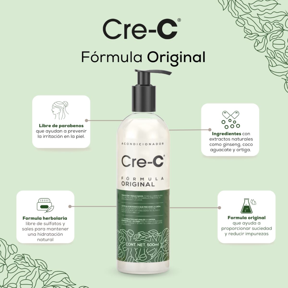 Acondicionador Cre-C Fórmula Original 500ml