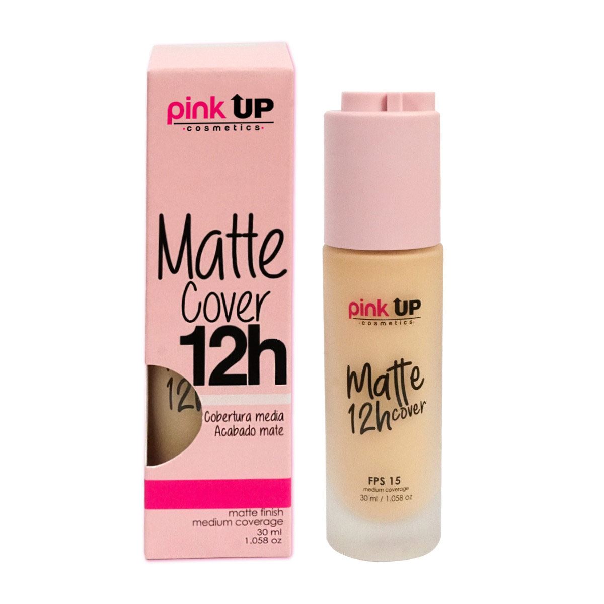 Maquillaje Líquido Mate Pink Up Beige 300 Matte 12h Cover
