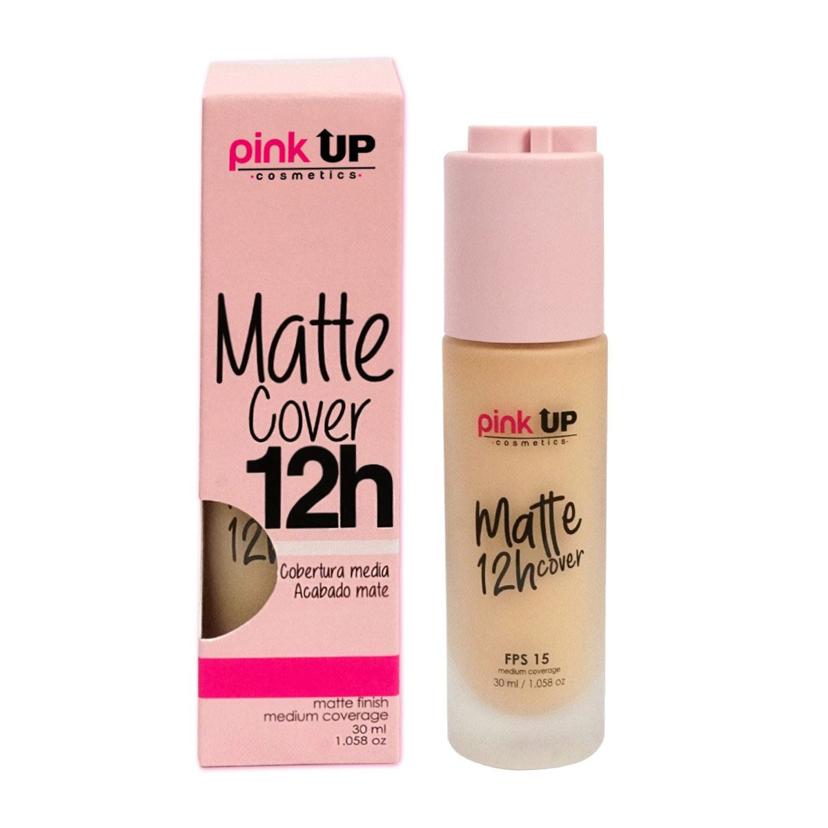 Maquillaje Líquido Mate Pink Up True Beige 400 Matte 12h Cover