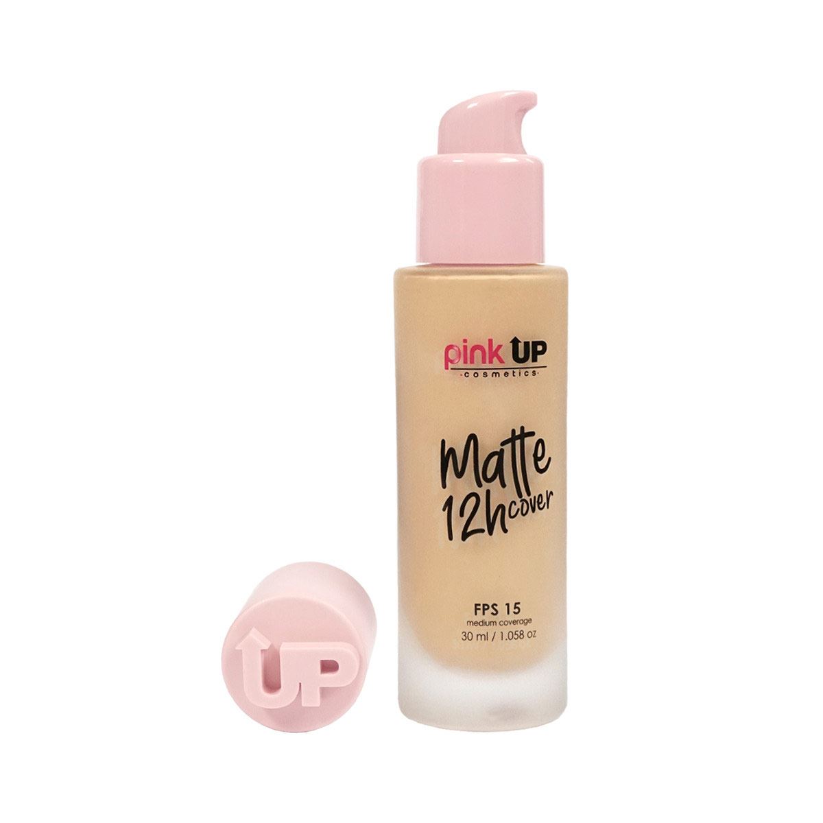 Maquillaje Líquido Mate Pink Up True Beige 400 Matte 12h Cover