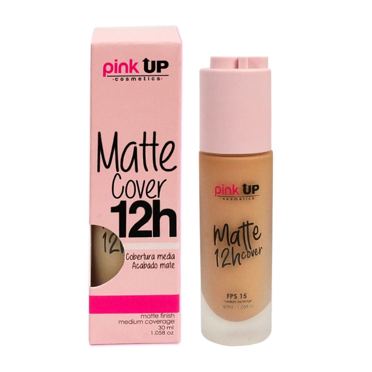 Maquillaje Líquido Mate Pink Up Cinnamon 700 Matte 12h Cover