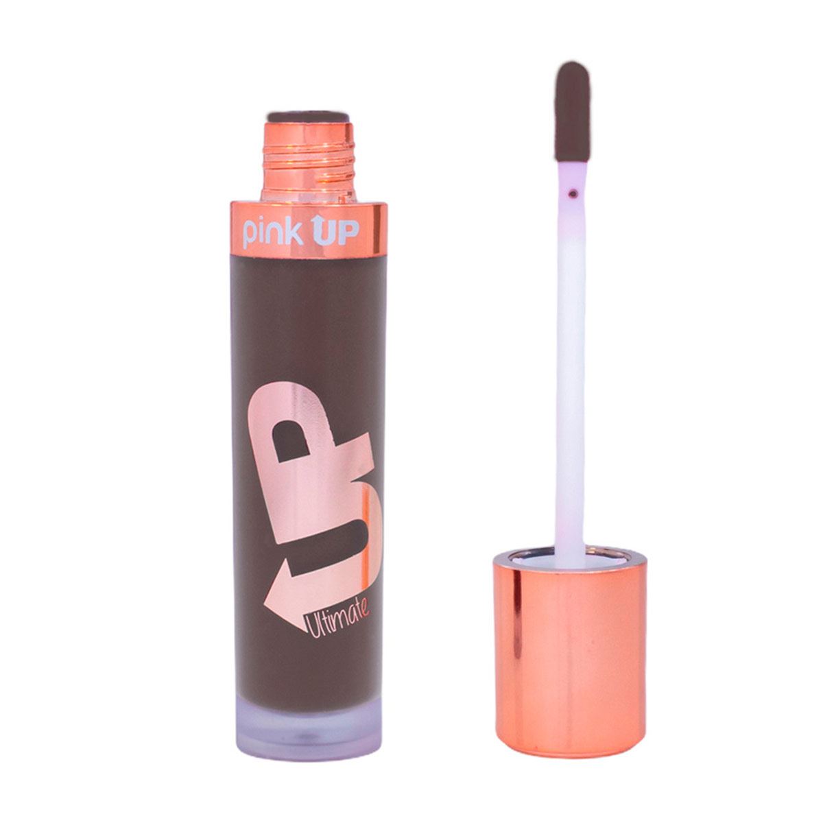 Labial Líquido Mate Pink Up Ultimate Browny
