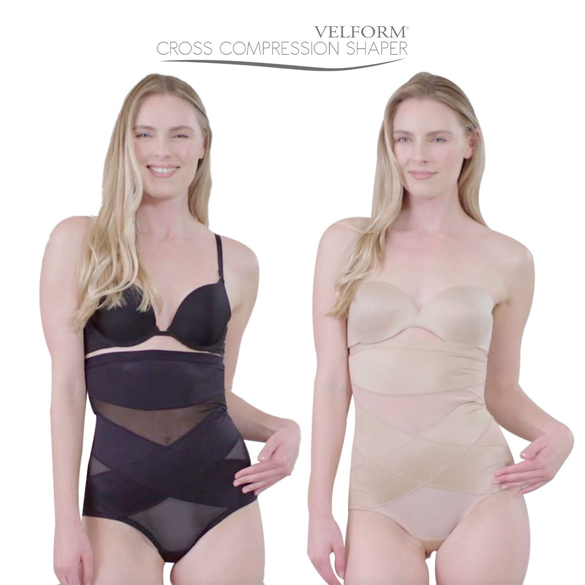 Velform Cross Compression Faja Panty L Negro