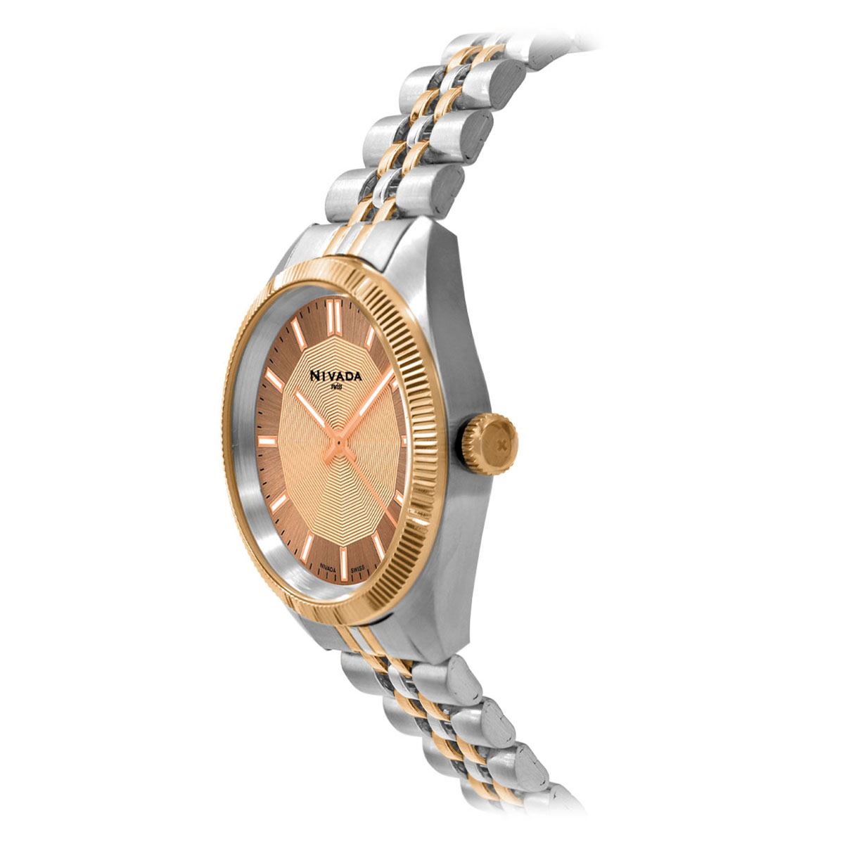 Reloj fashion nivada mujer dorado