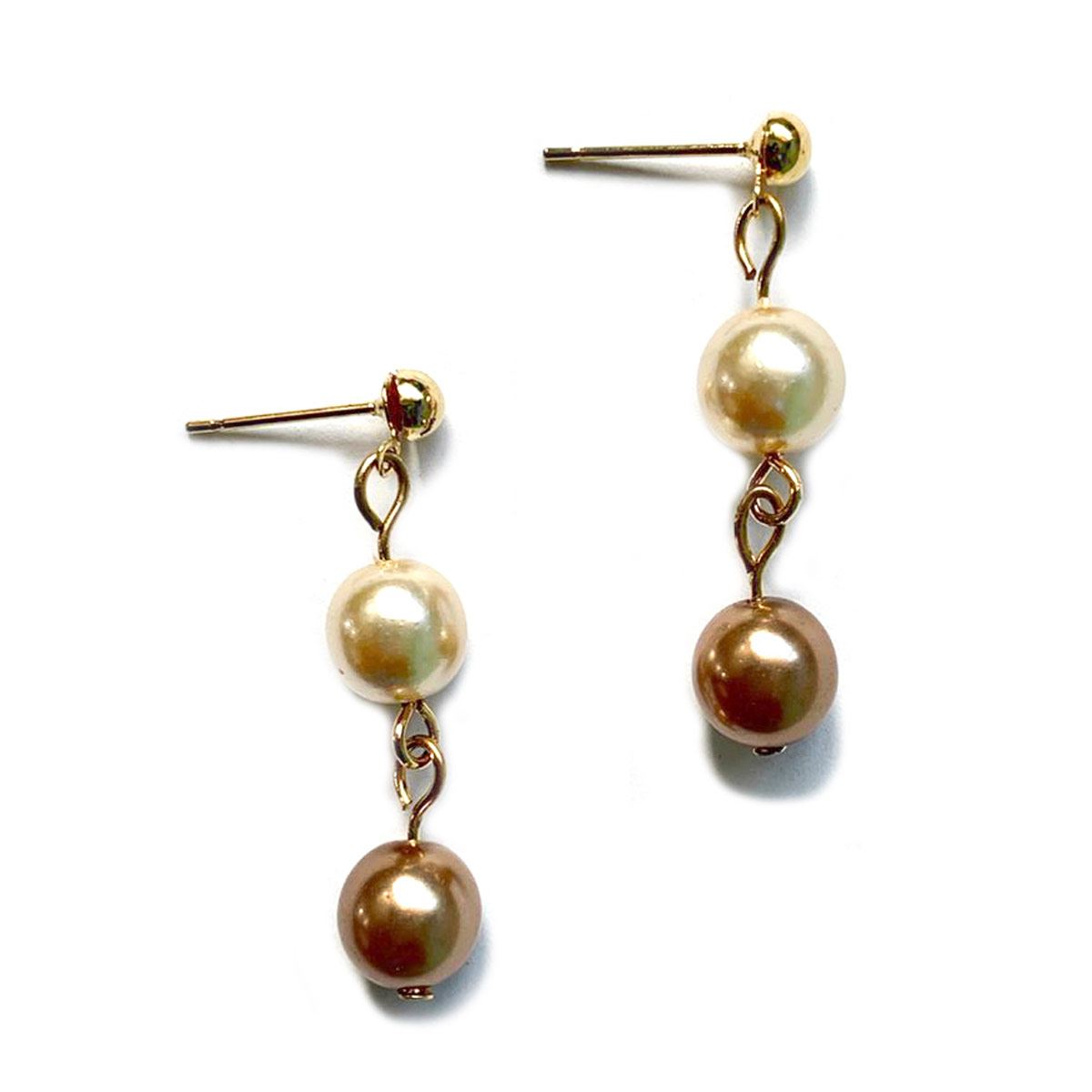 Arete Karen crema café ACEMOR