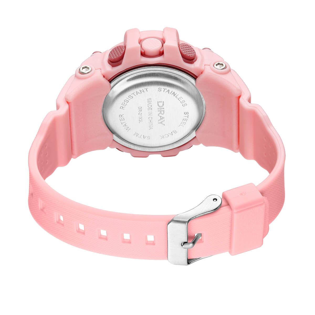 Reloj Deportivo Diray Dr223l0 Color Rosa Para Mujer