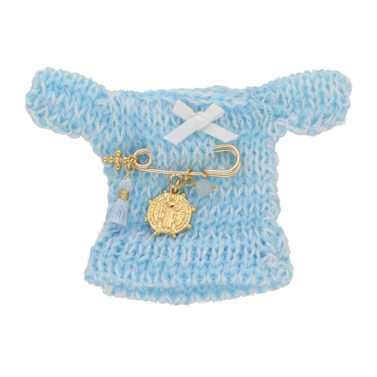 Segurito para ropa con Medalla San Benito