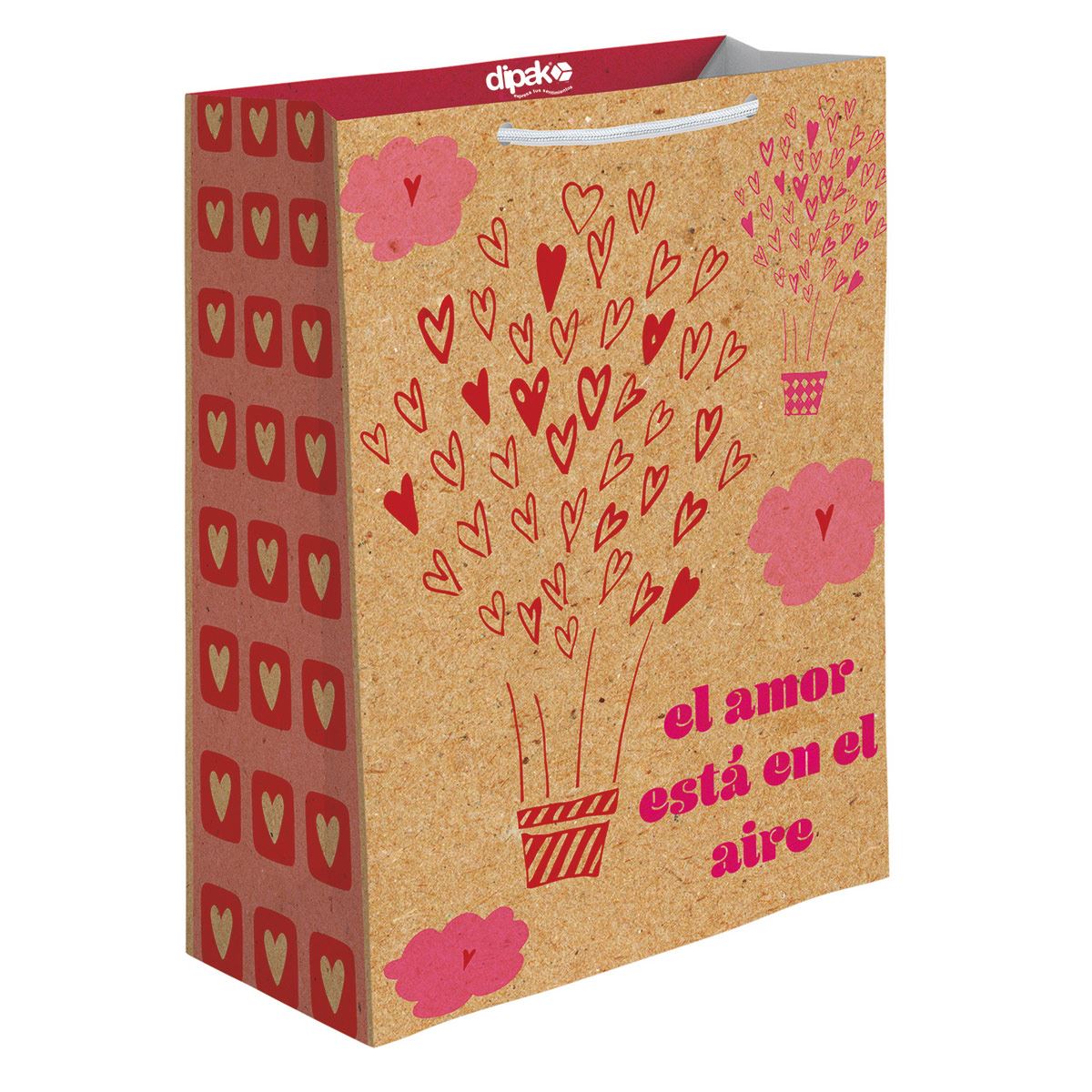 Bolsa de regalo Kraft tamaño mediana