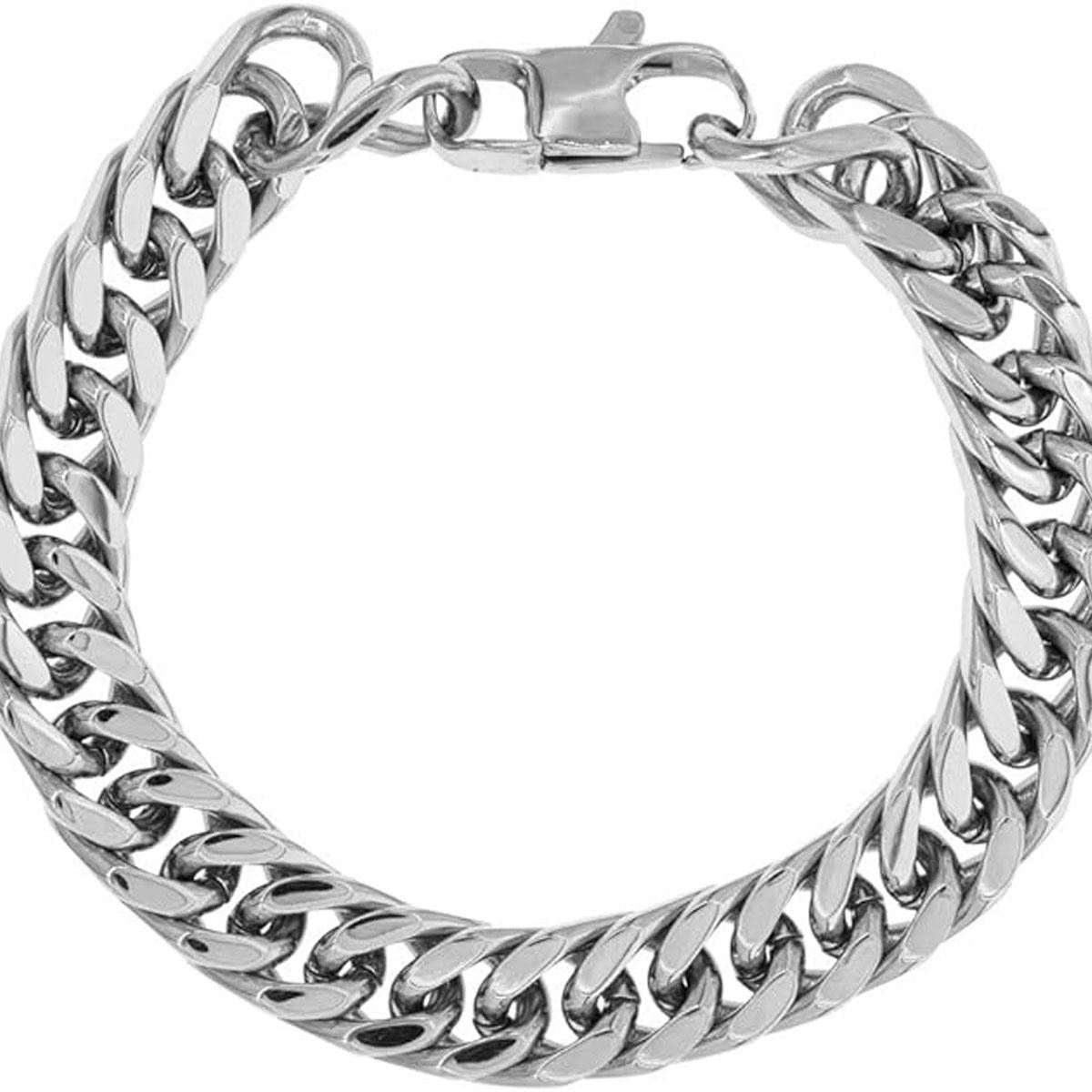 Pulsera Acero Inoxidable Cadena 6 mm para Hombre Mayfer Homme