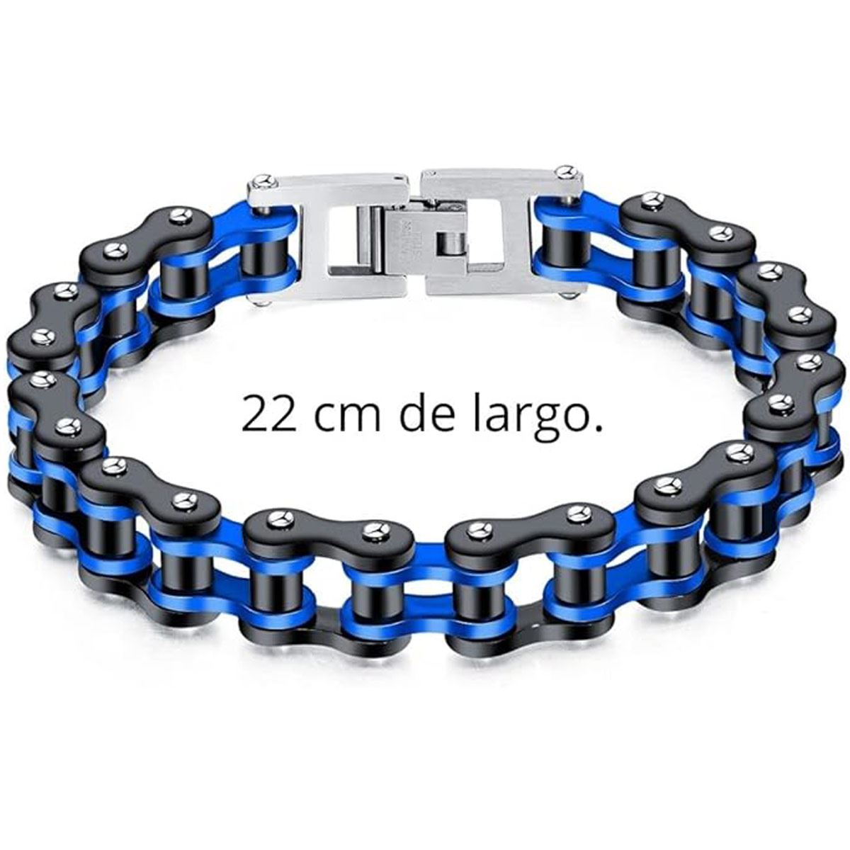 Pulsera Acero Inoxidable Cadena de Bicicleta Bitono para Hombre Mayfer Homme