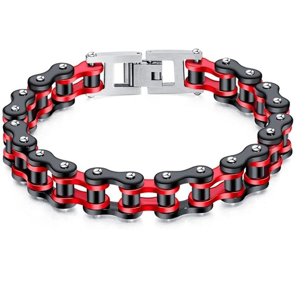 Pulsera Acero Inoxidable Cadena de Bicicleta Bitono para Hombre Mayfer Homme