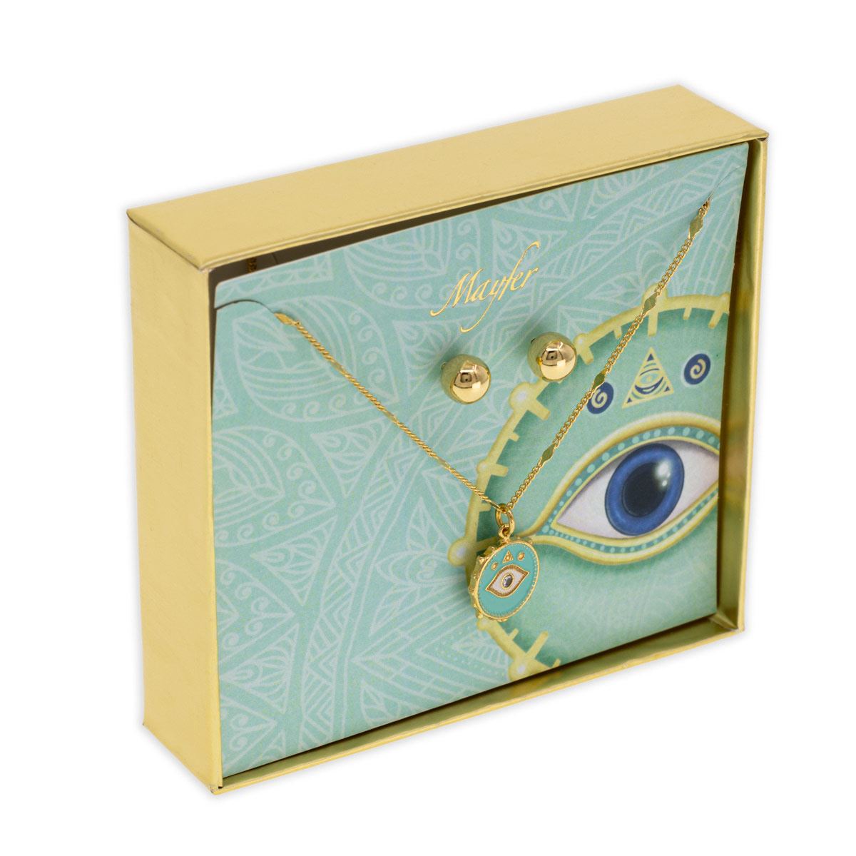 Bracciale Anti-malocchio Placcato In Oro Con Diamanti, 7,5 - Foto 9