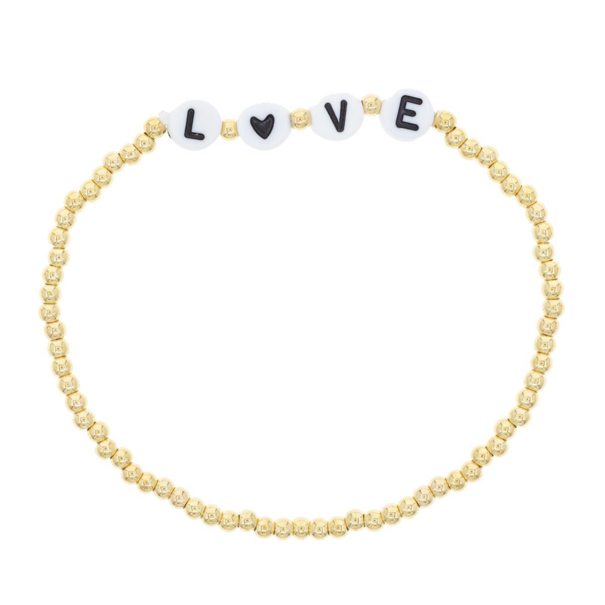 Juego Pulseras Elásticas Love y Dijes Ojos Turcos Parisa