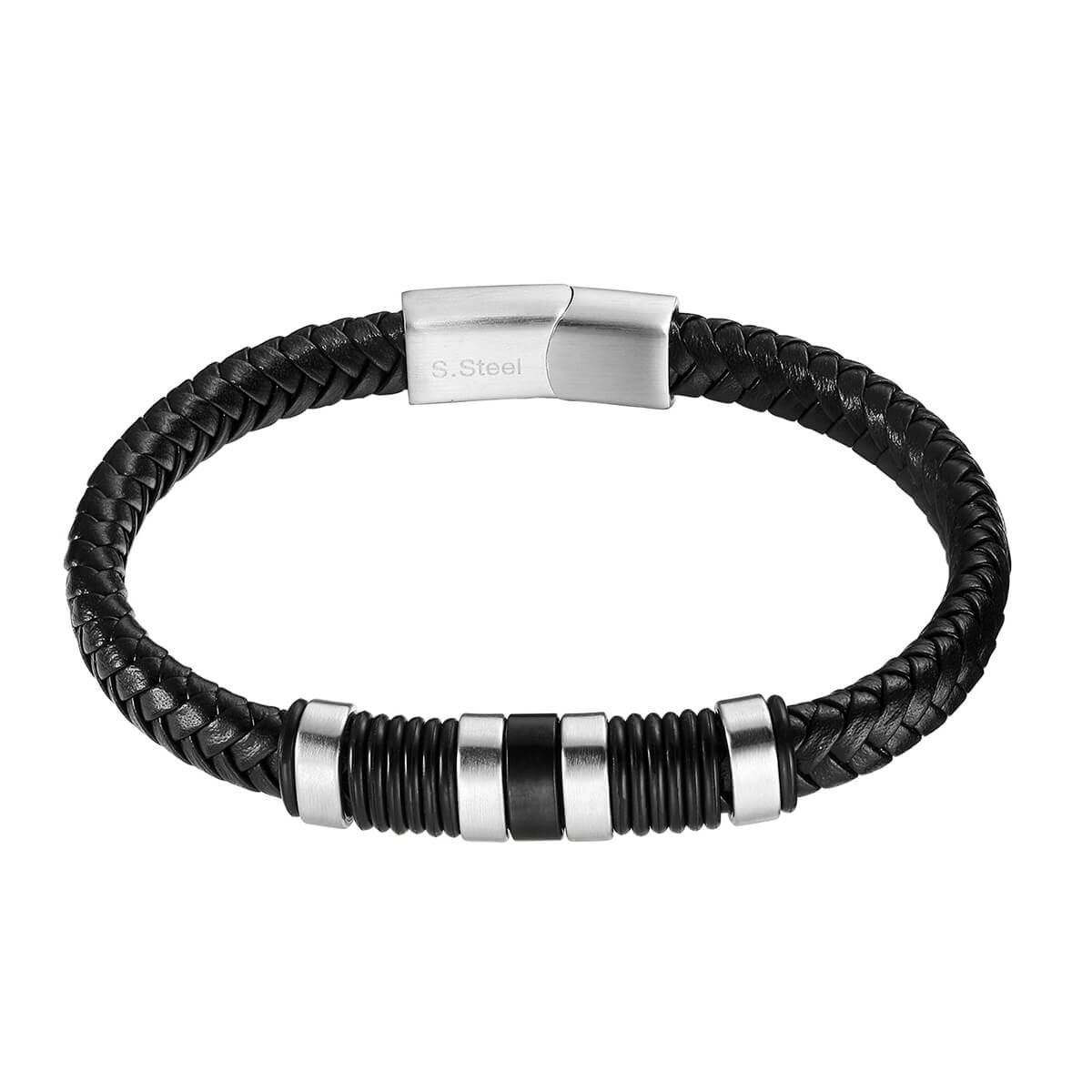 Pulsera de Acero Inoxidable Enso para Hombre EMB0056B Negro