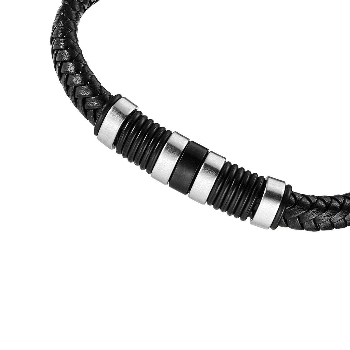 Pulsera de Acero Inoxidable Enso para Hombre EMB0056B Negro