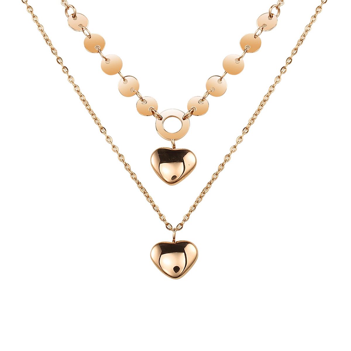 Collar de Acero Inoxidable Enso para Mujer EJN2194R Oro Rosa