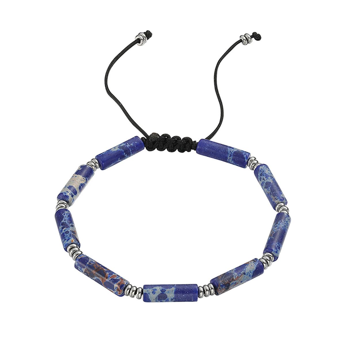 Pulsera de Acero Inoxidable Enso para Hombre Color Azul EMB0094BL