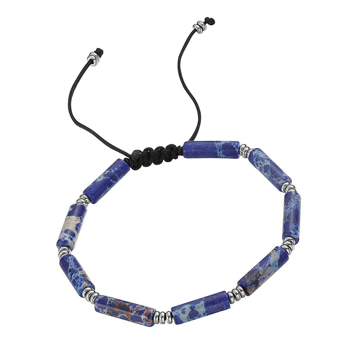 Pulsera de Acero Inoxidable Enso para Hombre Color Azul EMB0094BL