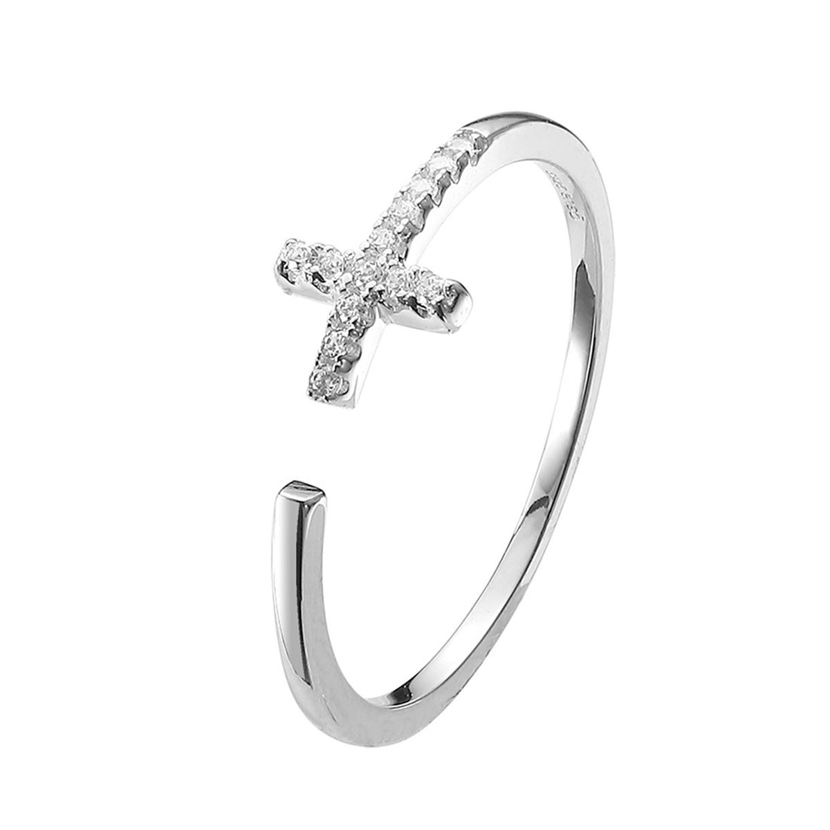 Anillo Cruz Plata .925 ESR004S Enso