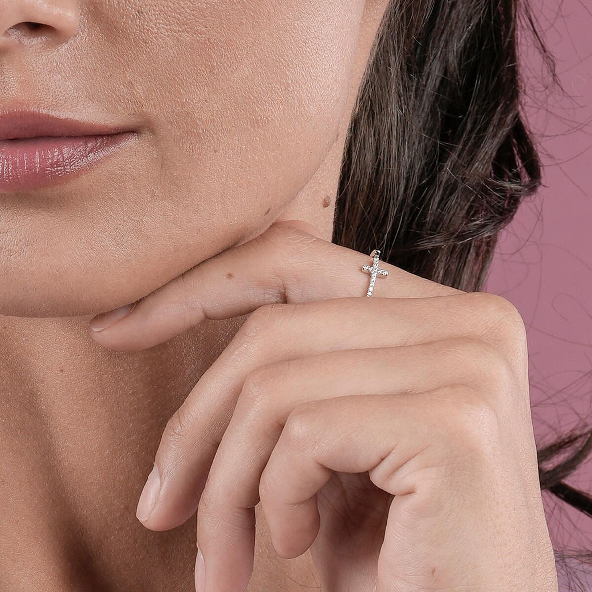 Anillo Cruz Plata .925 ESR004S Enso