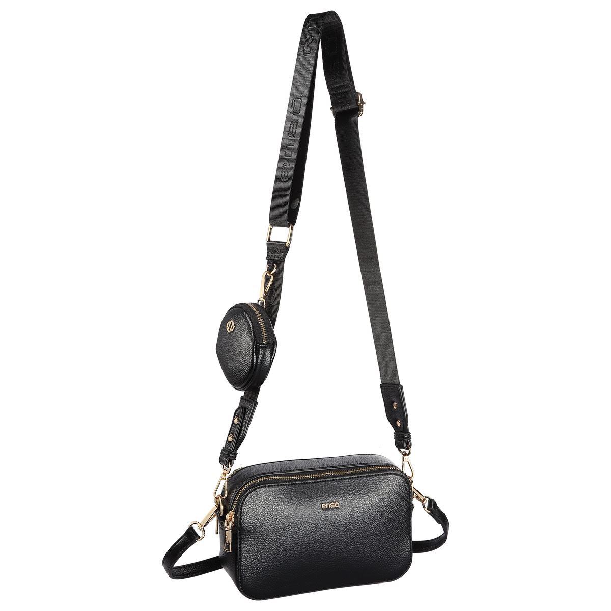 Bolsa Crossbody Color Negro para Mujer Enso