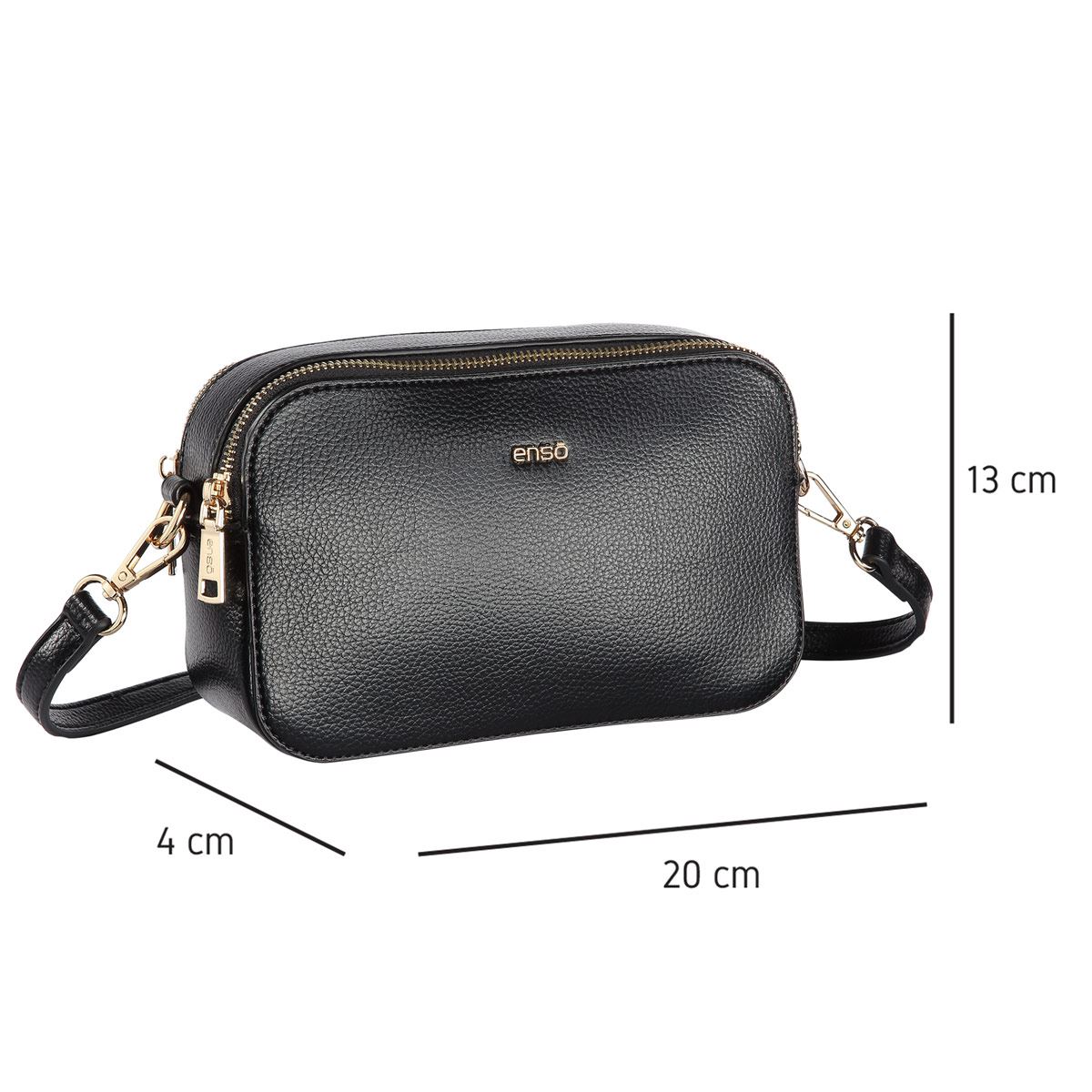 Bolsa Crossbody Color Negro para Mujer Enso