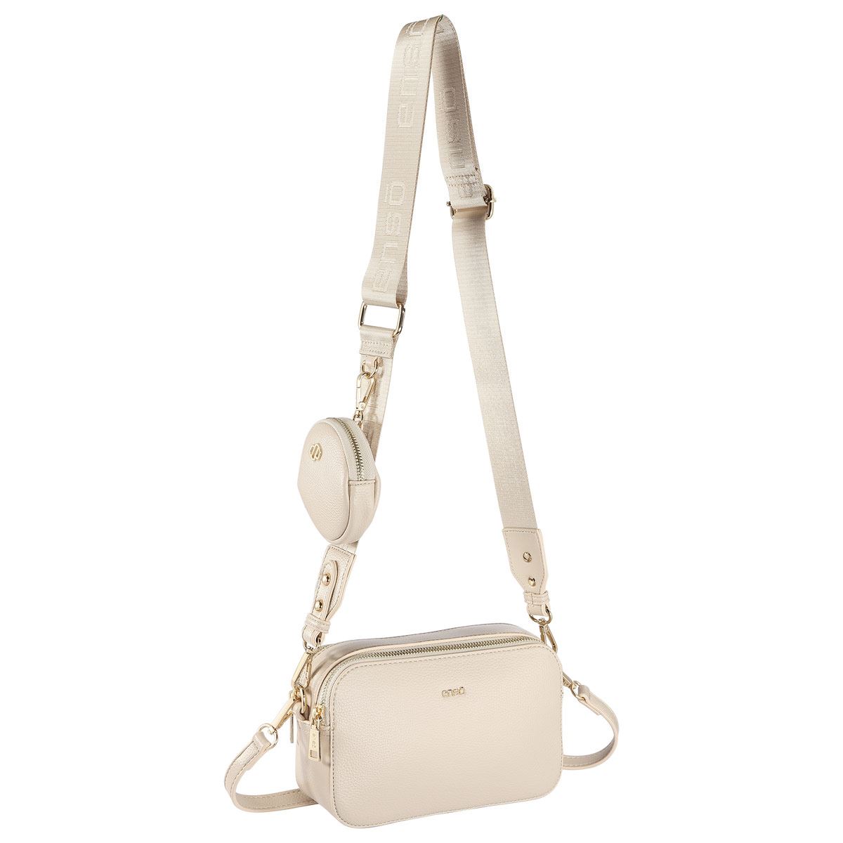 Bolsa Crossbody Color Nude para Mujer Enso