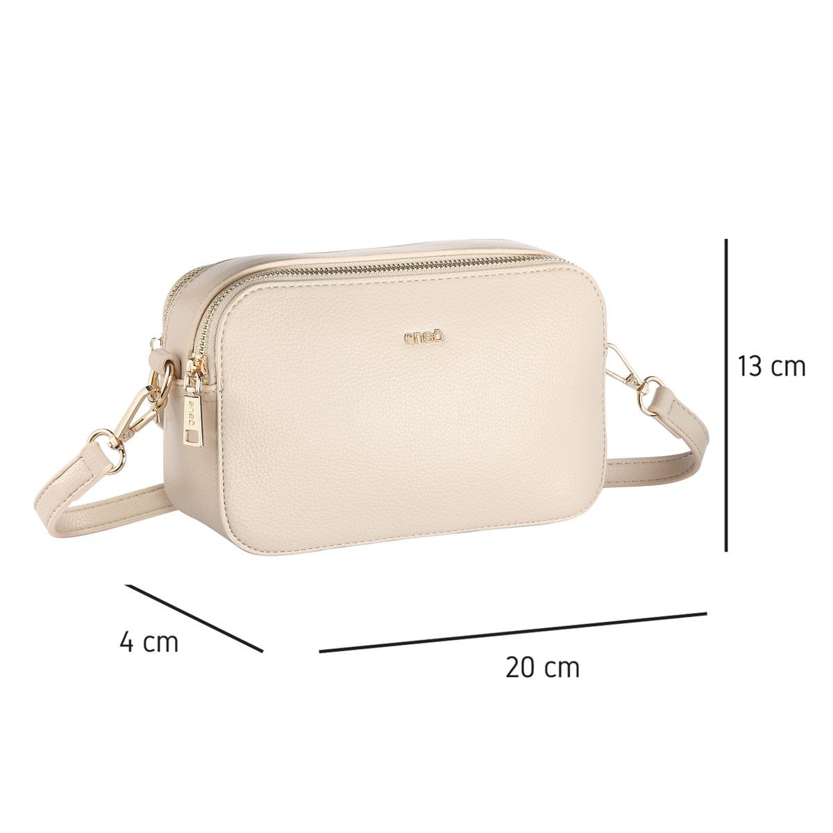 Bolsa Crossbody Color Nude para Mujer Enso