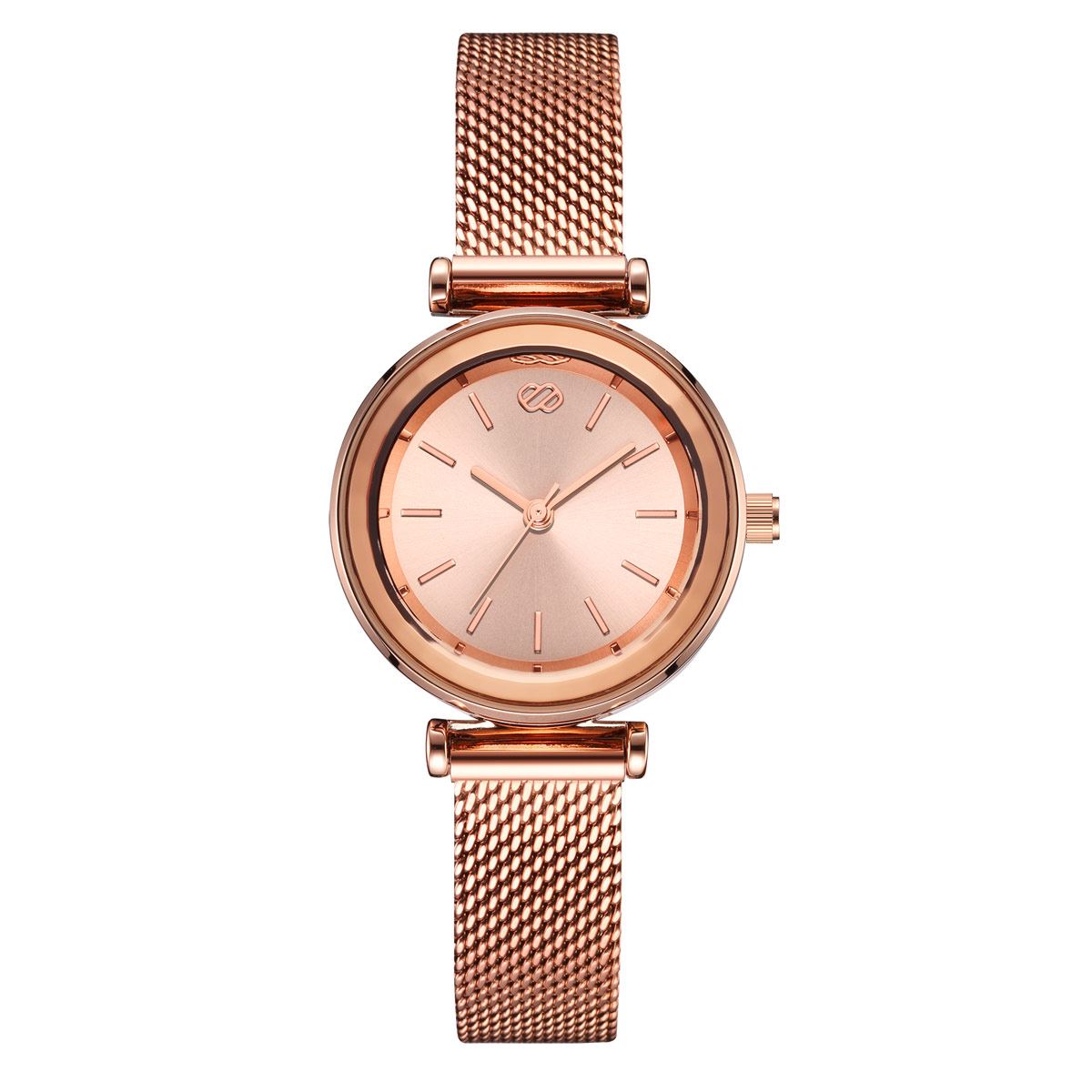 Reloj De Pulso Para mujer Enso De Mesh Color Rosado