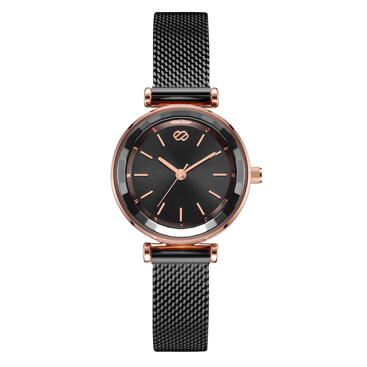 Reloj De Pulso Para mujer Enso De Mesh Color Negro