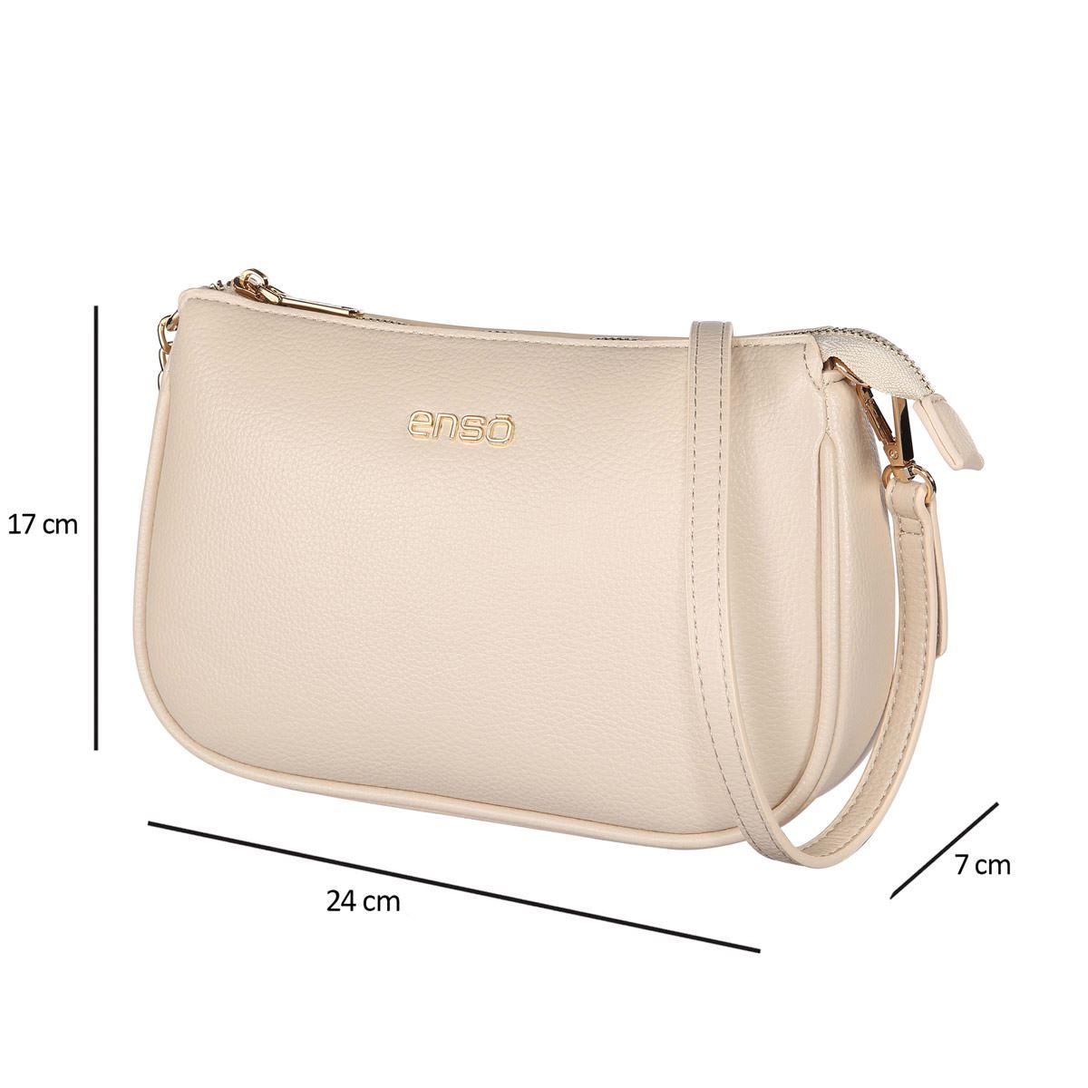 Bolsa Crossbody Color Beige para Mujer Enso