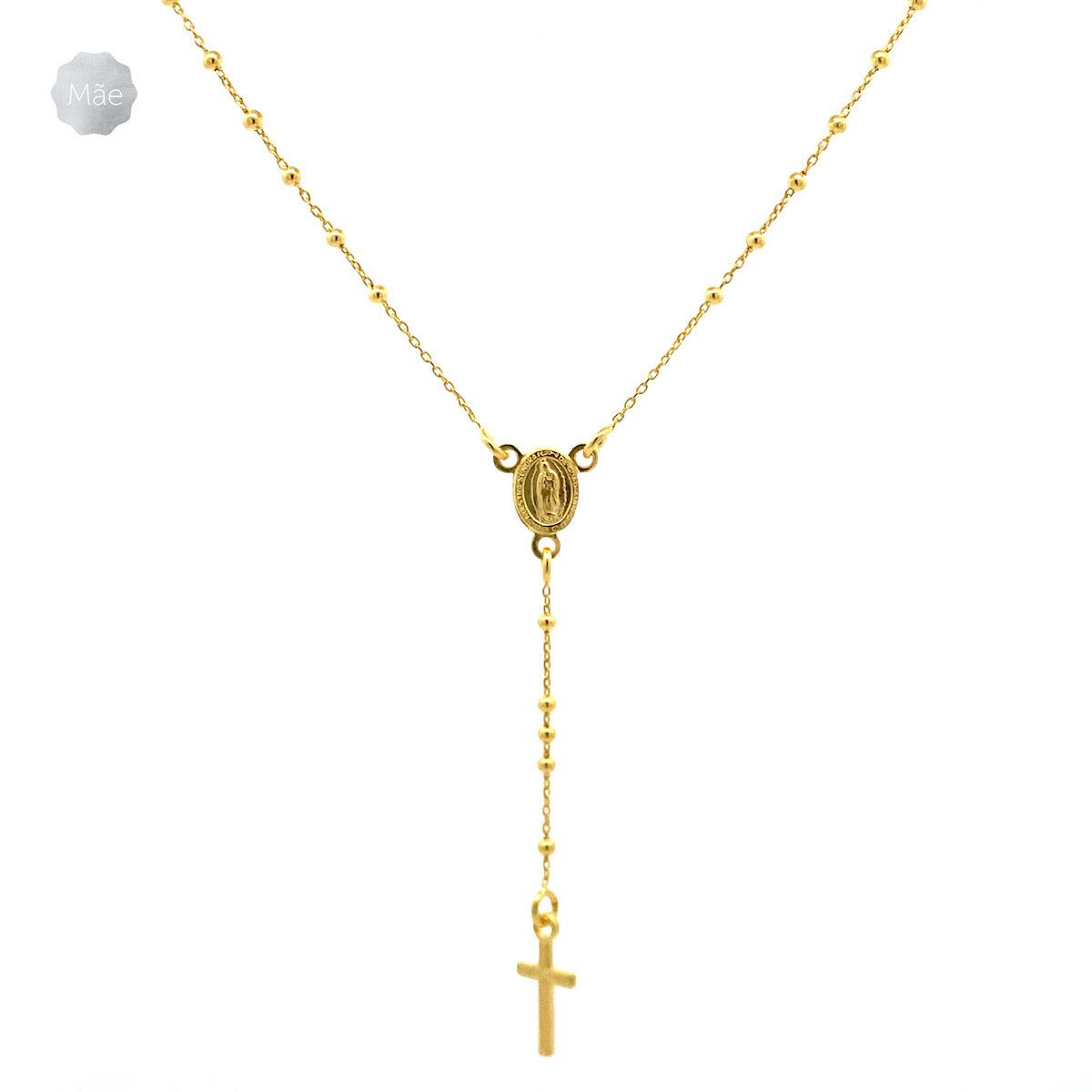 Collar Rosario delgado oro