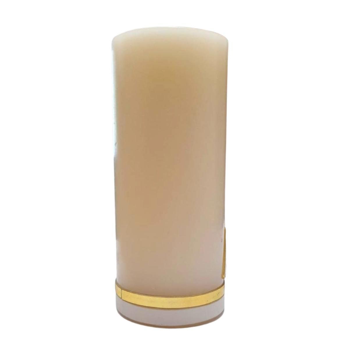 Cirio pascual dorado y blanco 10 cm