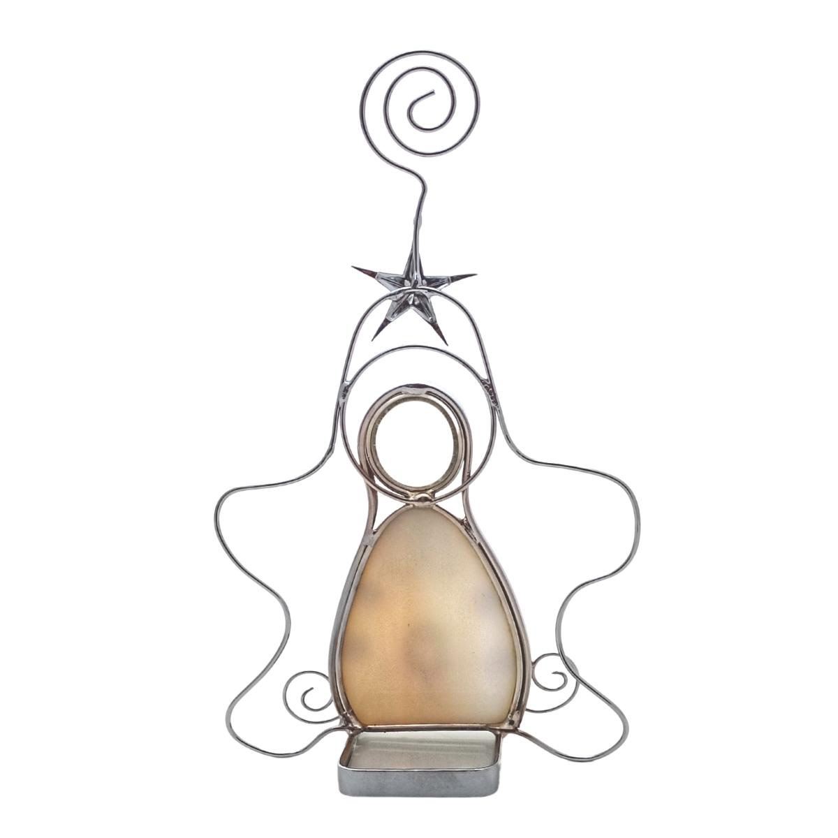 Virgen con vitral tarjetero