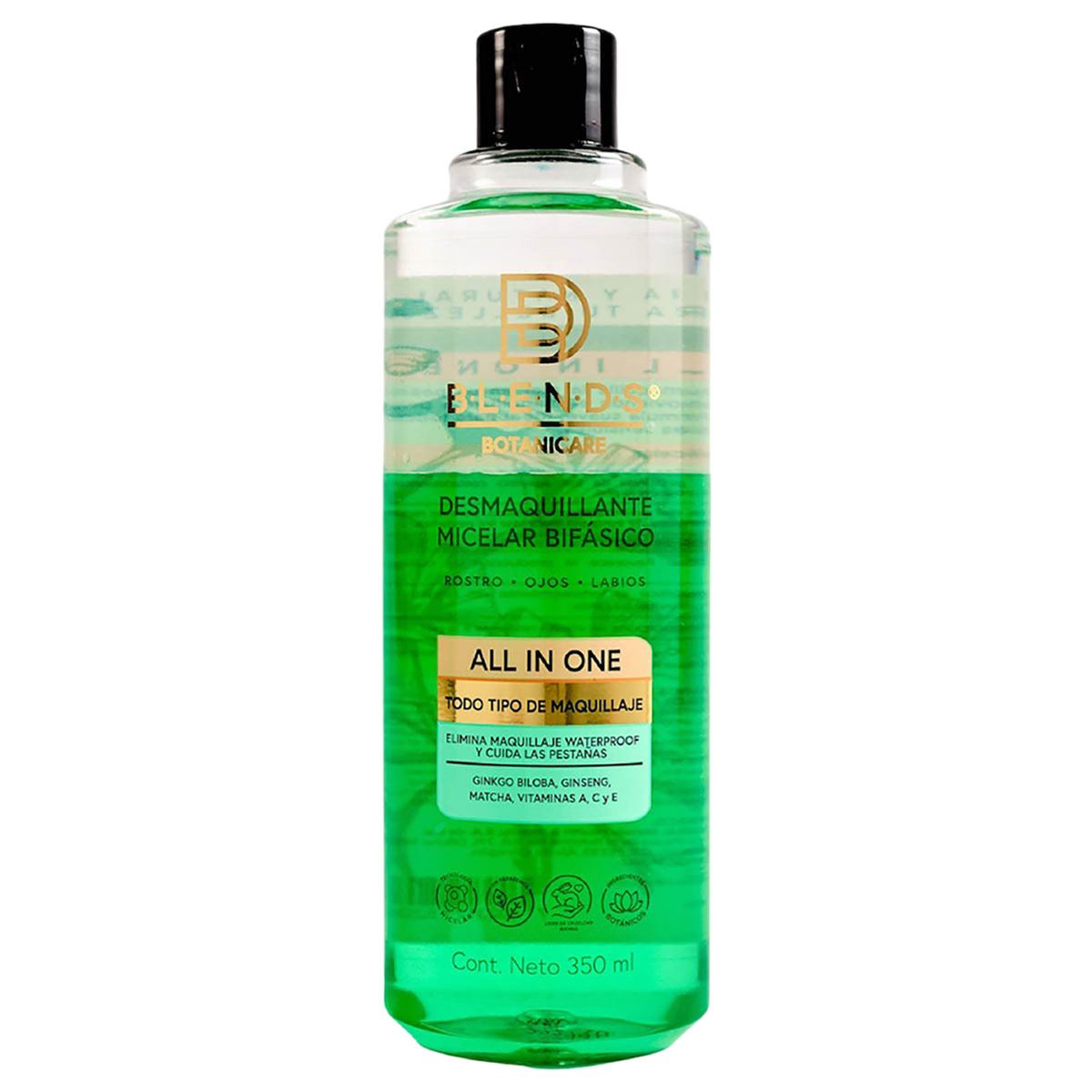 Agua Micelar Bifásica Desmaquillante Blends Botanicare