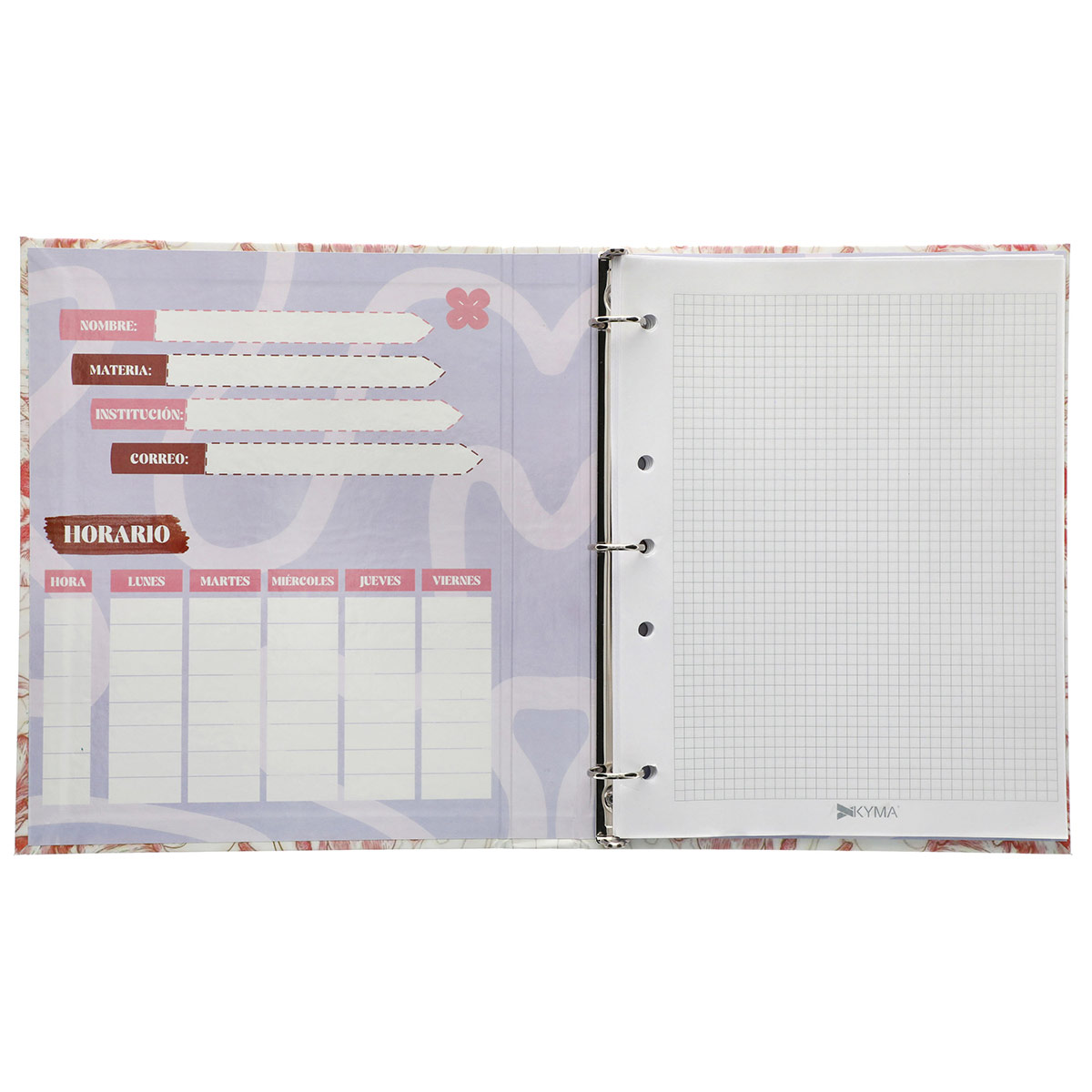 Carpeta Tamaño Carta Diseño Floral Kyma
