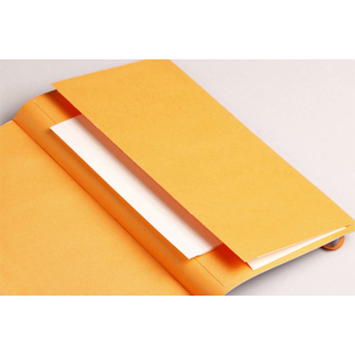 Libreta Rhodia A6 Pasta Suave Rayas Color Taupe