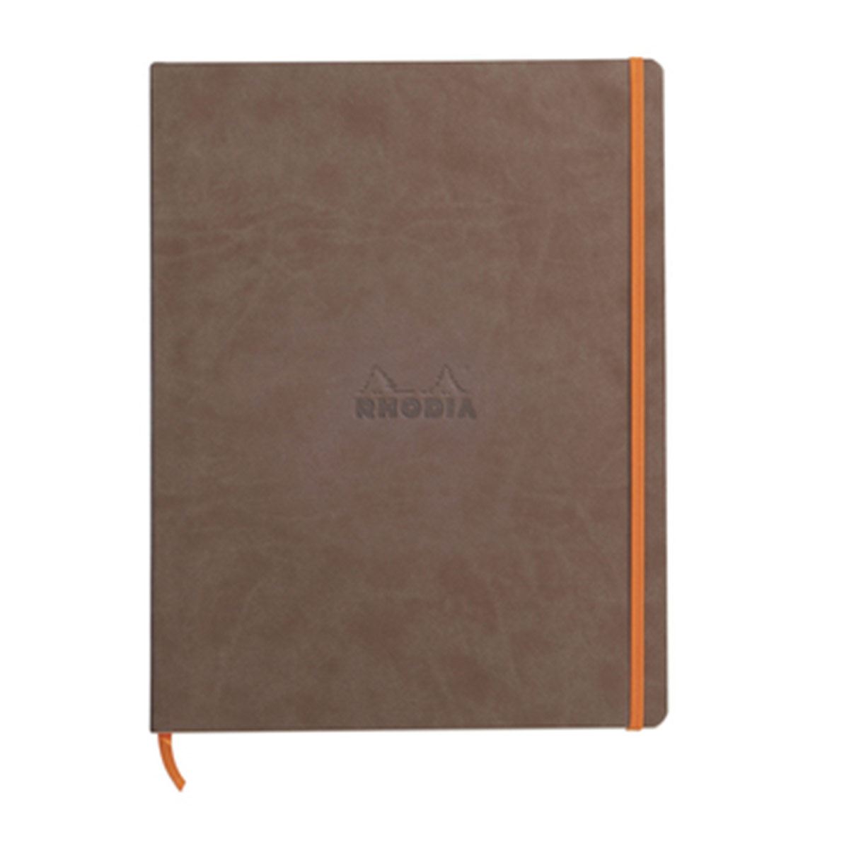 Libreta Rhodia A4 Pasta Suave Rayas Color Cafe
