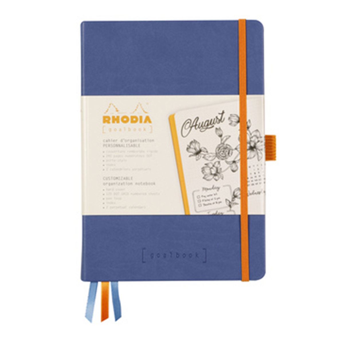 Libreta Rhodia A5 Pasta Dura Puntos Color Marino