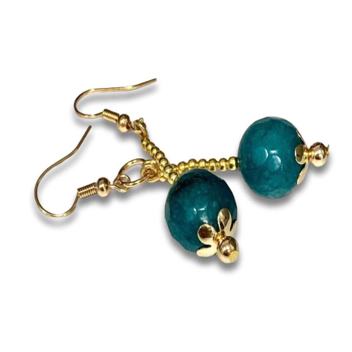 Aretes Ágata Azul Adamina Trueba