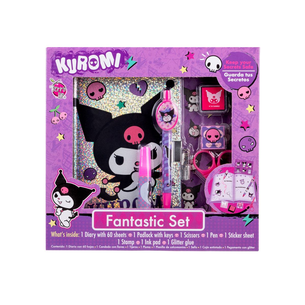 Set Fantástico Kuromi Berry Hip