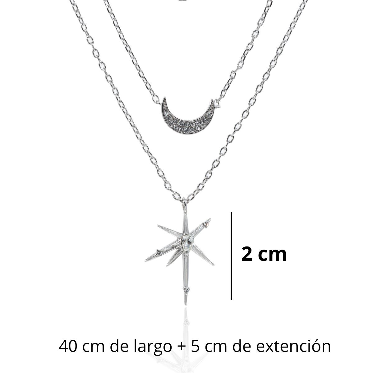 Collar Doble Luna y Estrella Mayfer