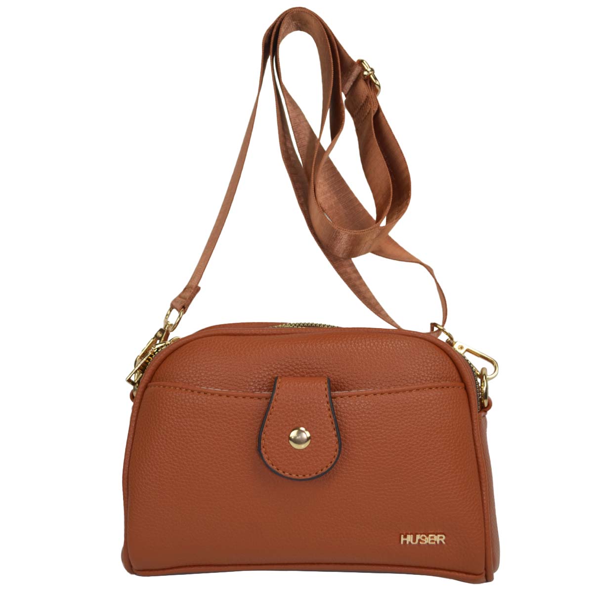 Bolsa Crossbody Huser Café para Mujer