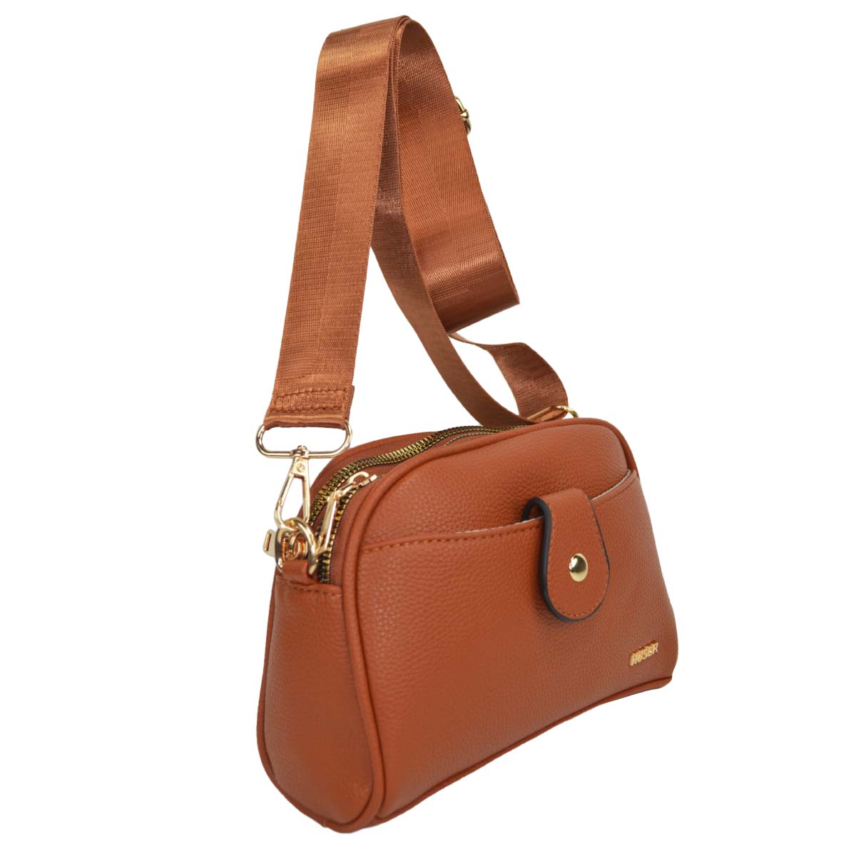 Bolsa Crossbody Huser Café para Mujer