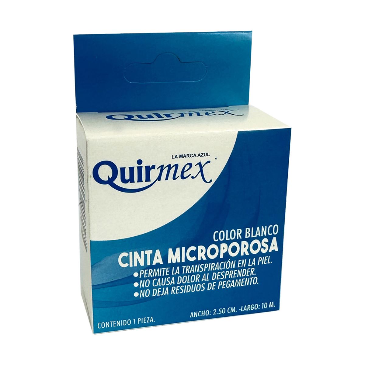 Cinta Microporosa Blanca 2.5 cm x 10 m