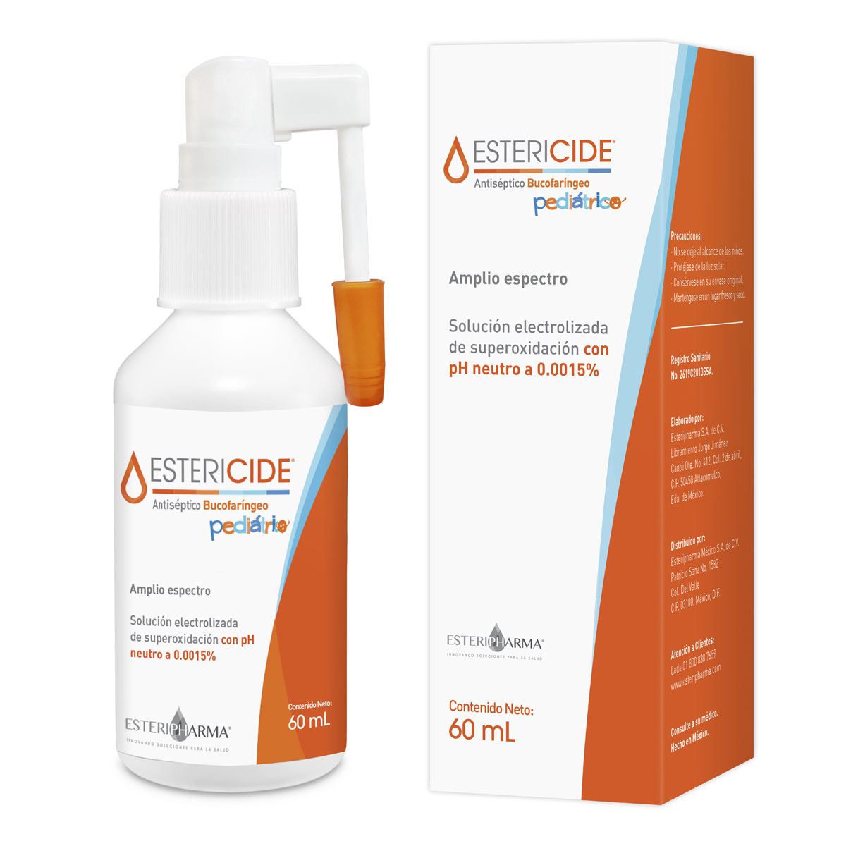 ESTERICIDE BUCOFARINGEO PEDIATRICO Sol Frasco 60 ML