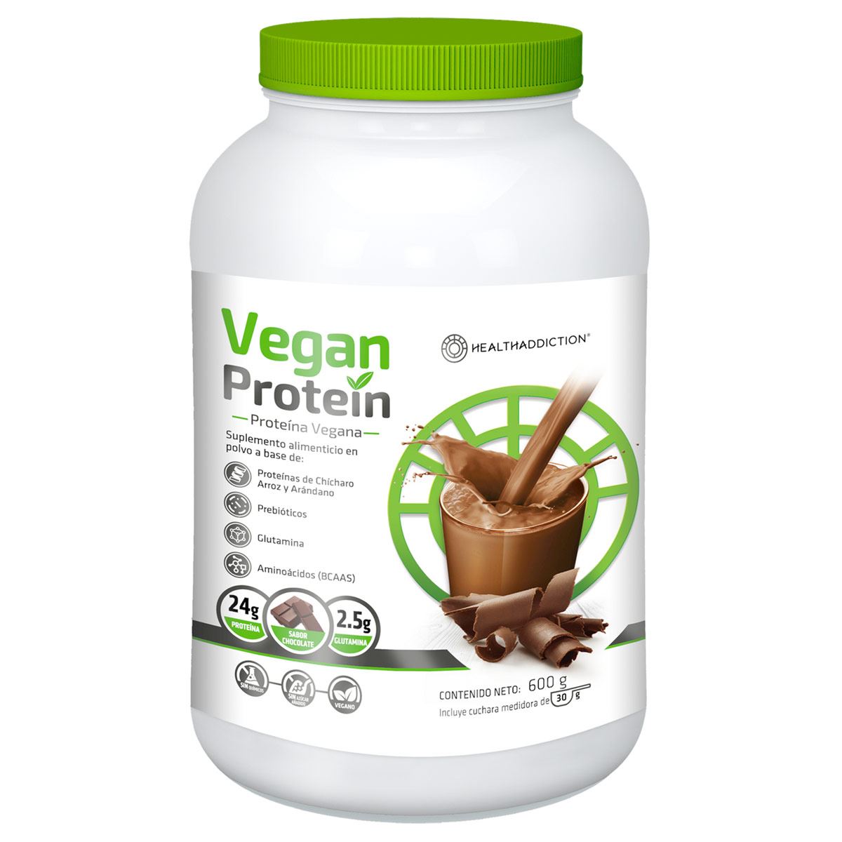 Vegan protein sabor chocolate 600gr ha supalim