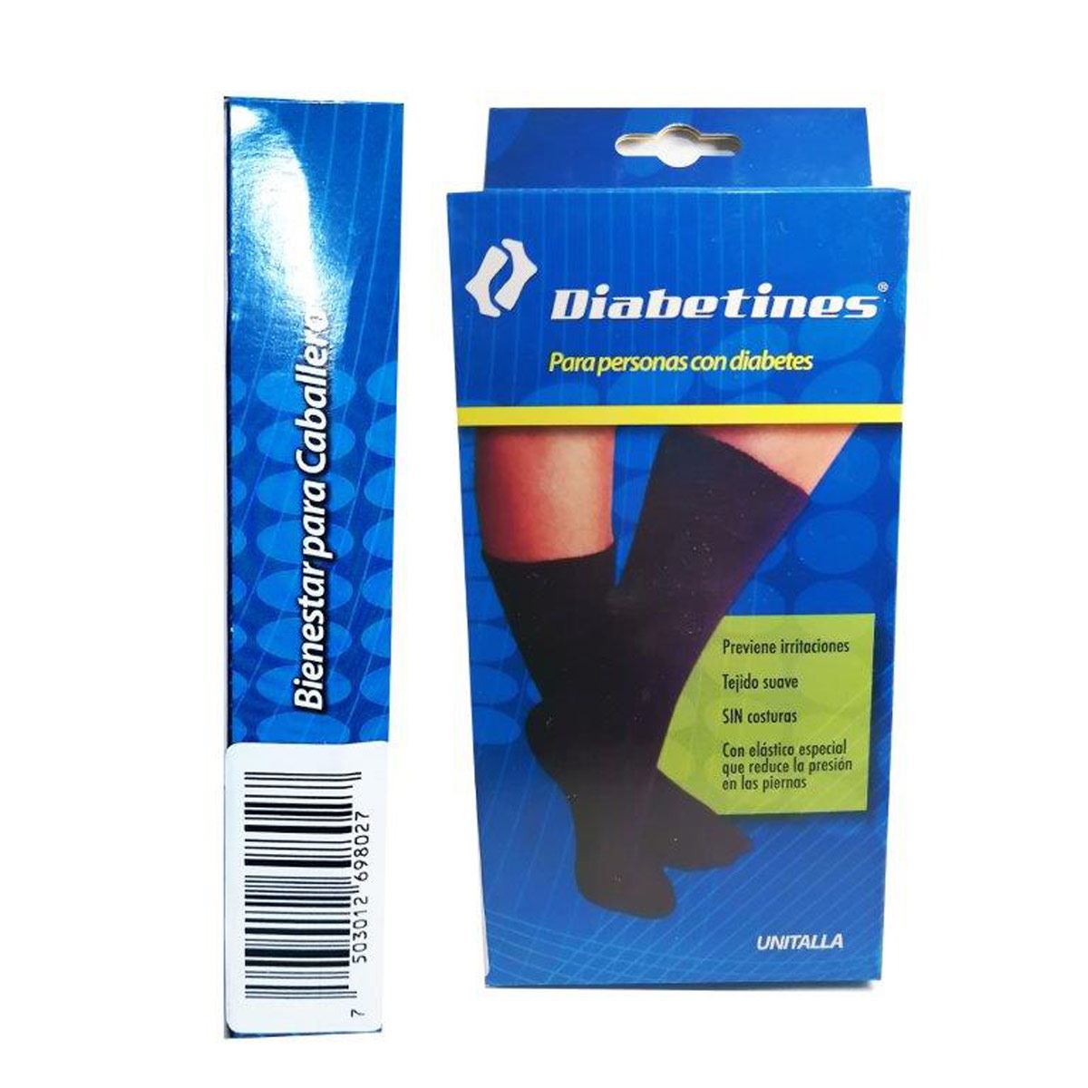 Diabetines Calcetin Caballero Azul Marino