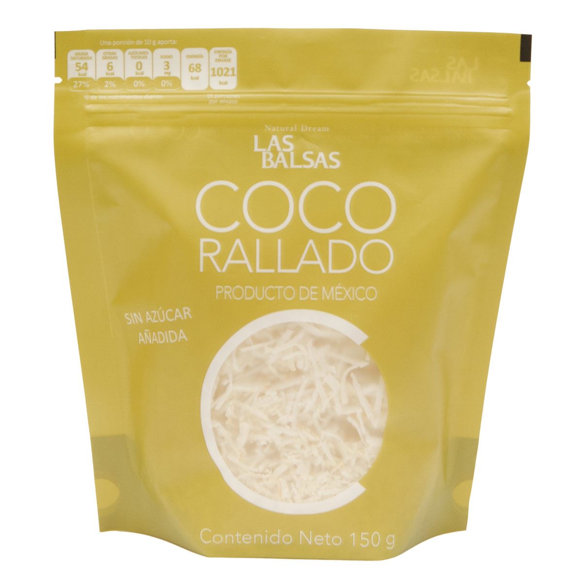 Coco rallado sin azúcar